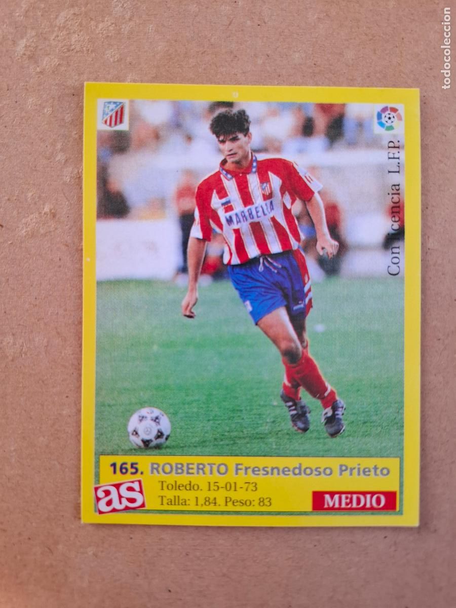 Cromos de f&uacute;tbol: LIGA 95 96 1995 1996 - AS - 165 ROBERTO - AT. MADRID ( NUNCA PEGADO )