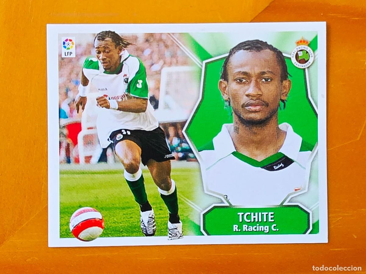 Cromos de f&uacute;tbol: Mohammed Tchite, Racing de Santander, Panini Ediciones Liga Este 2008 2009 08 09, sin pegar