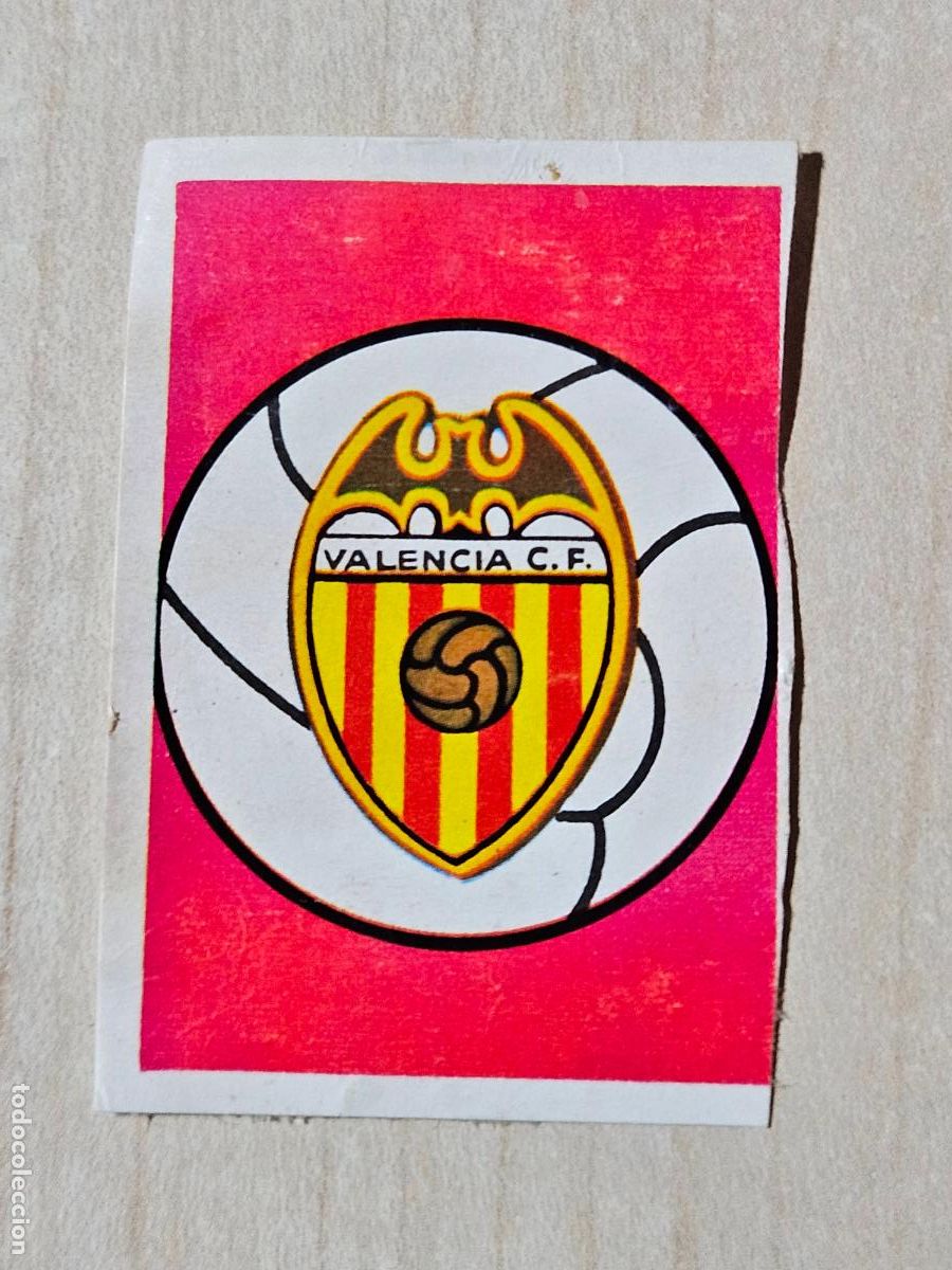 Cromos de f&uacute;tbol: N&ordm; 2 ESCUDO VALENCIA - Editorial Ruiz Romero 1971-1972, 71-72 - cromo recuperado