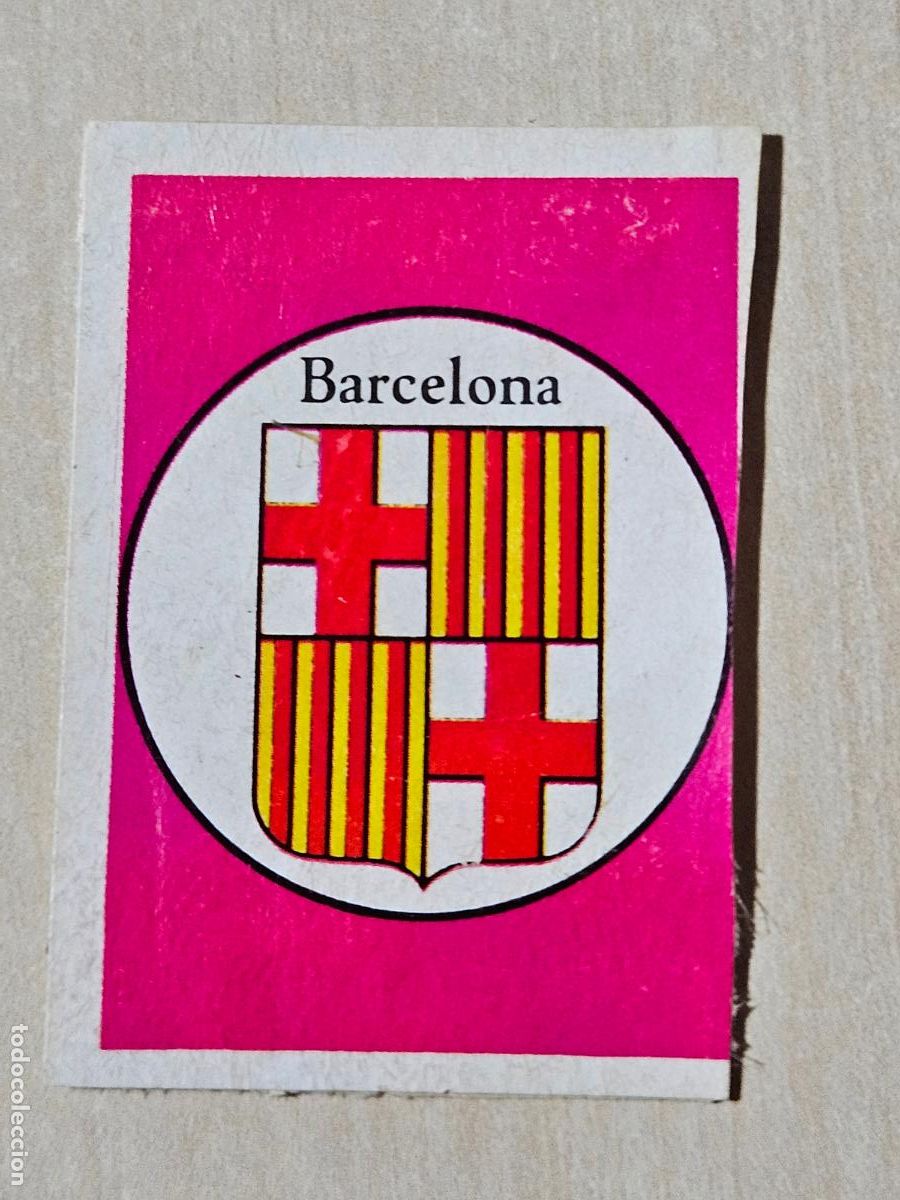 Cromos de f&uacute;tbol: N&ordm; 17 EMBLEMA BARCELONA - Editorial Ruiz Romero 1971-1972, 71-72 - cromo recuperado