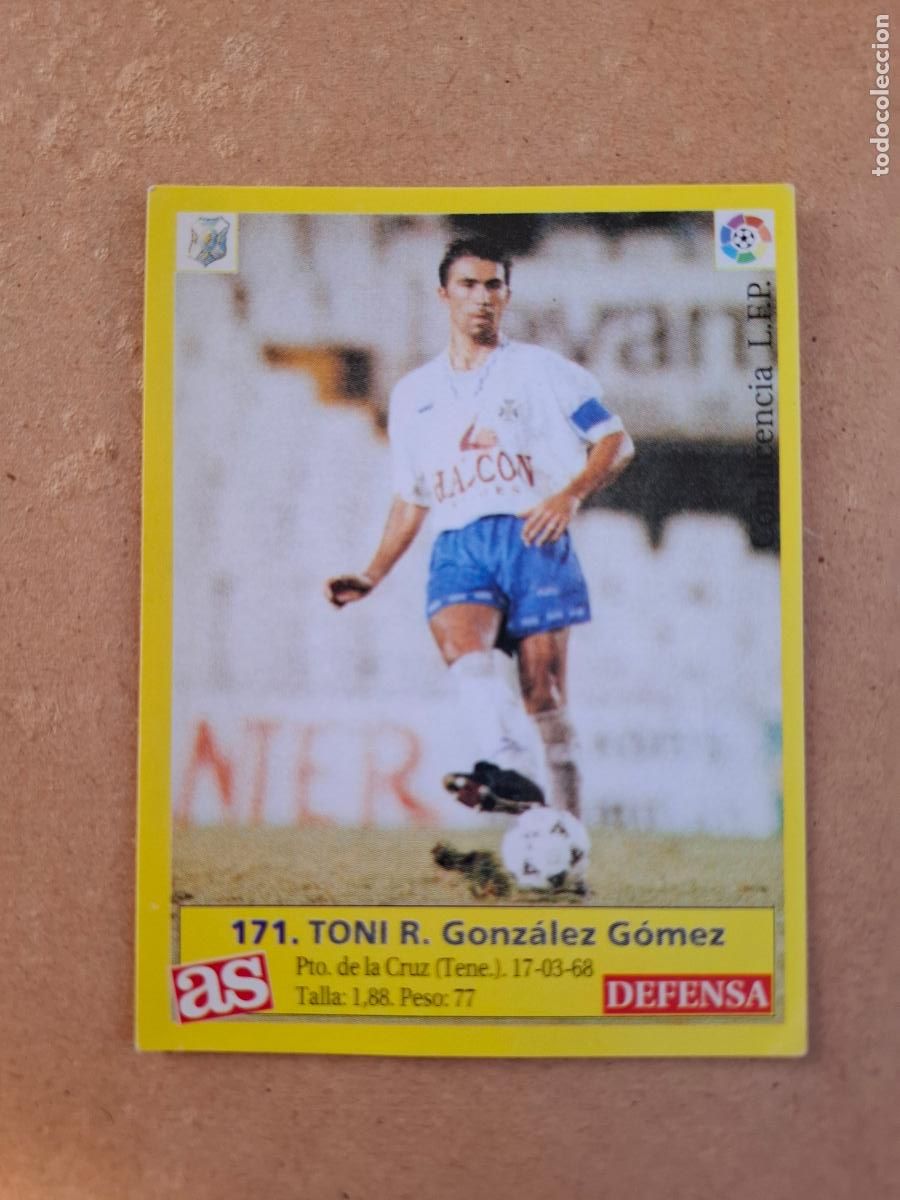 Cromos de f&uacute;tbol: LIGA 95 96 1995 1996 - AS - 171 TONI - C.D. TENERIFE ( NUNCA PEGADO )