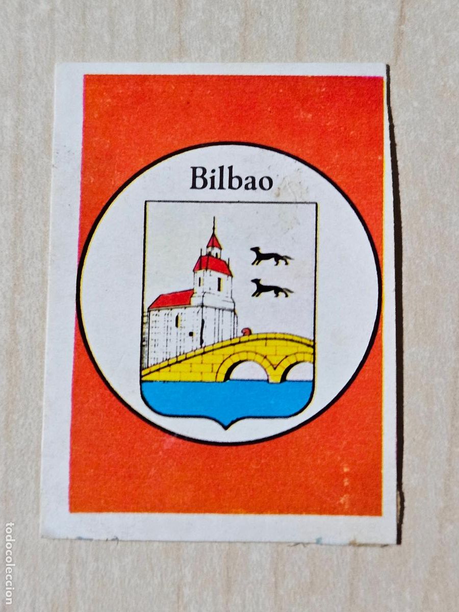 Cromos de f&uacute;tbol: N&ordm; 65 EMBLEMA BILBAO - Editorial Ruiz Romero 1971-1972, 71-72 - cromo recuperado