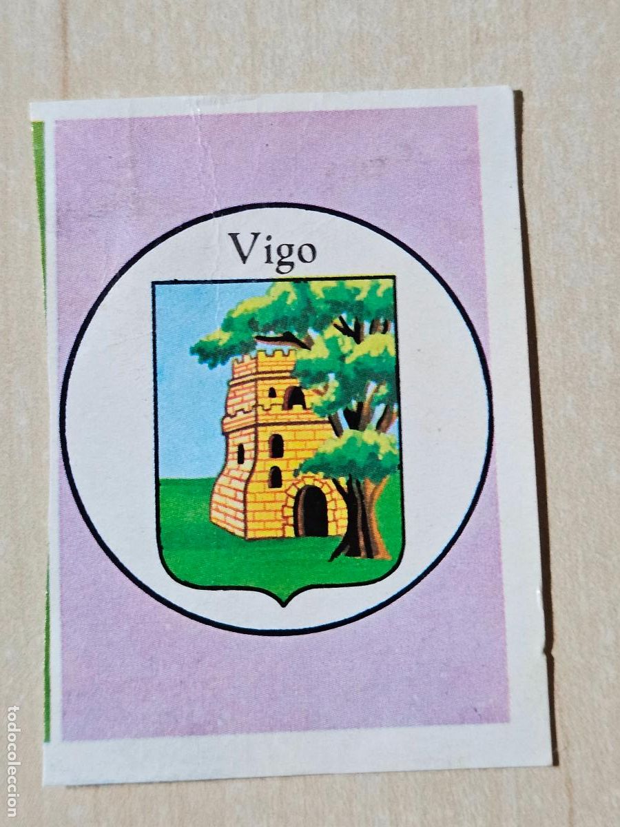 Cromos de f&uacute;tbol: N&ordm; 81 EMBLEMA VIGO - Editorial Ruiz Romero 1971-1972, 71-72 - cromo recuperado