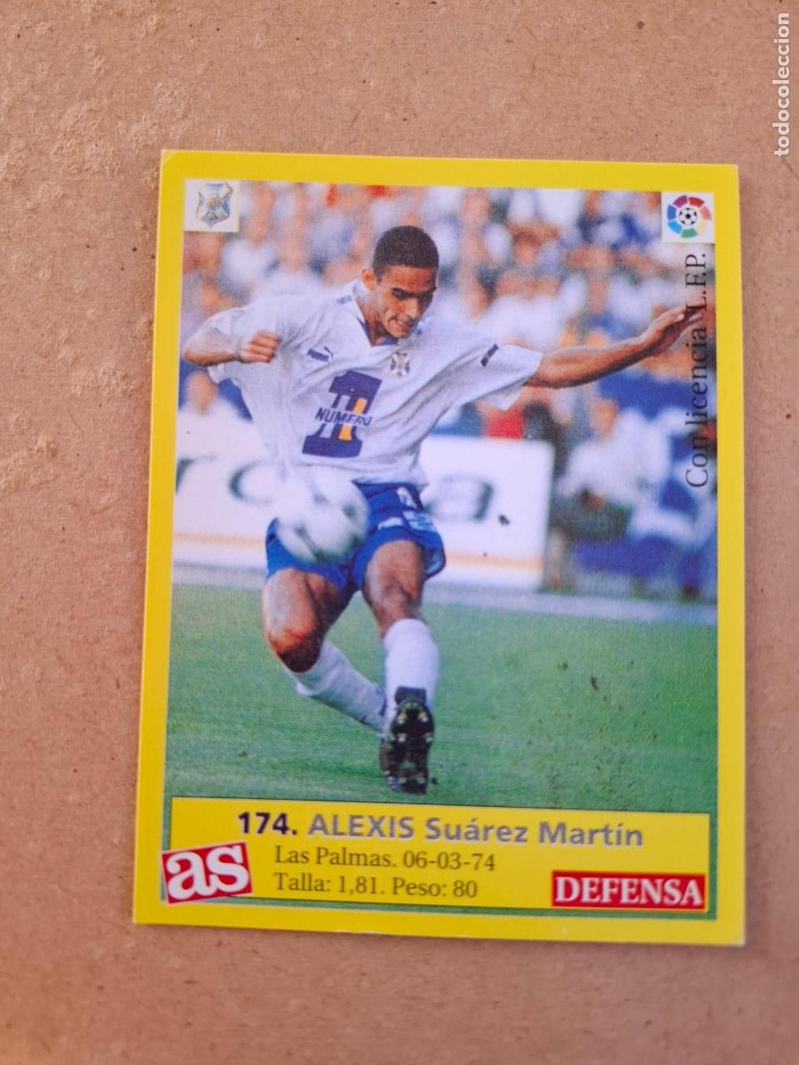 Cromos de f&uacute;tbol: LIGA 95 96 1995 1996 - AS - 174 ALEXIS - C.D. TENERIFE ( NUNCA PEGADO )