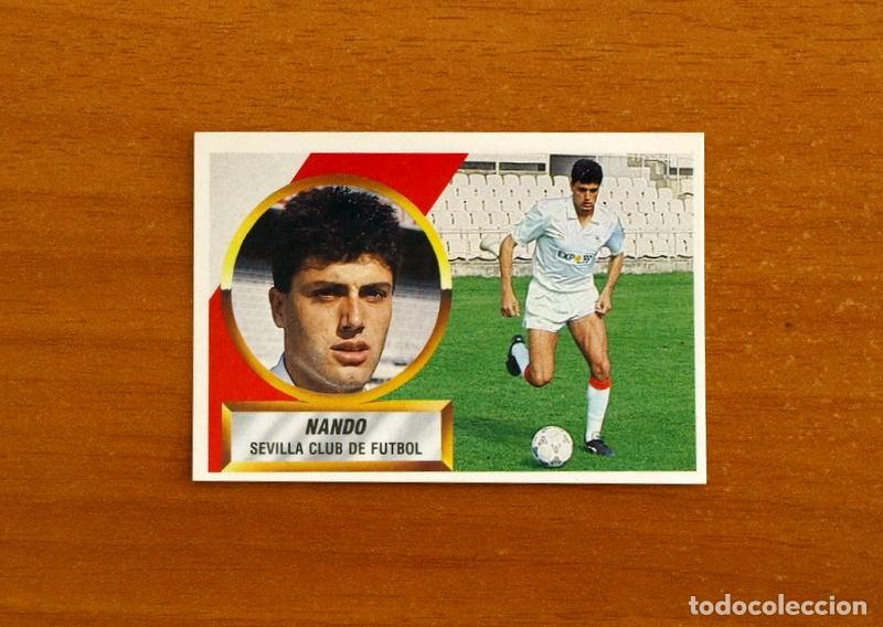 Cromos de f&uacute;tbol: Sevilla - Nando N&ordm; 4 - Ediciones Este Liga 1988-1989, 88-89 - Nunca pegado