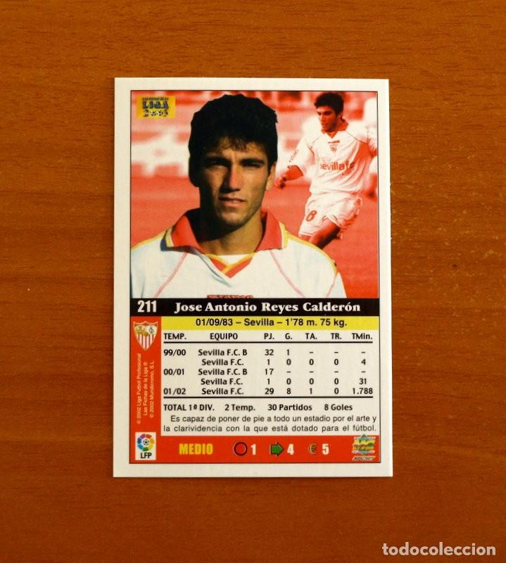 Cromos de f&uacute;tbol: Sevilla - N&ordm; 211 Reyes - Mundicromo Las Fichas de la Liga 2002-2003, 02-03