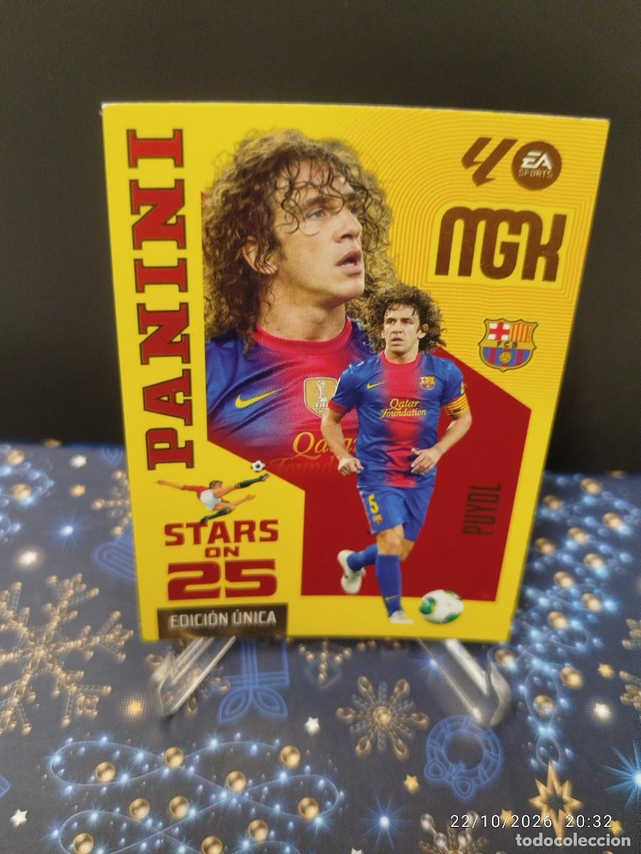 Cromos de f&uacute;tbol: Cromo 429 Puyol Stars on 25 MGK 26/27