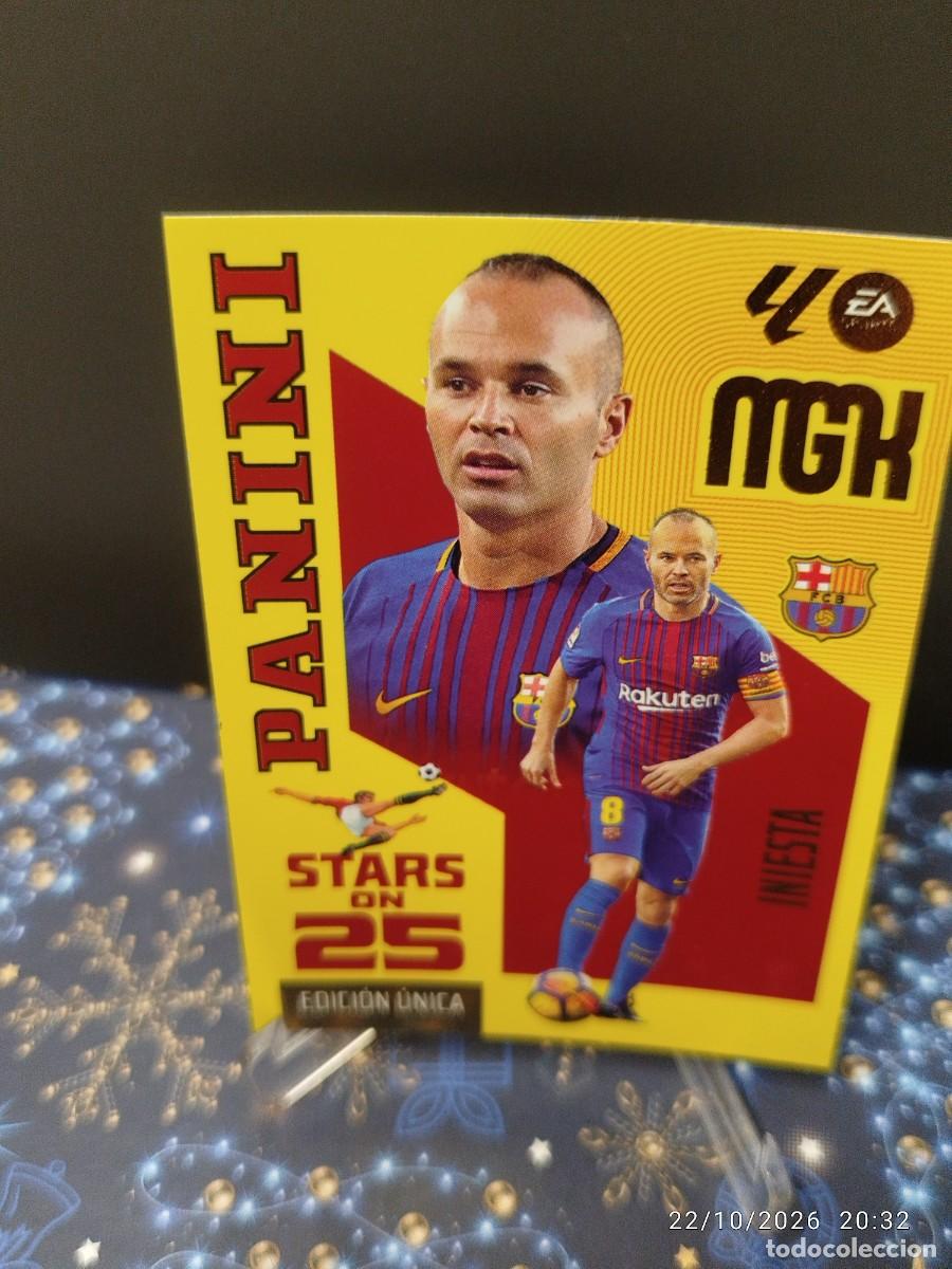 Cromos de f&uacute;tbol: Cromo 434 Iniesta Stars on 25 MGK 26/27