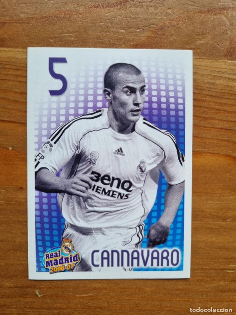 Cromos de f&uacute;tbol: 66 CANNAVARO. Real Madrid 2006 2007 06 07 (Panini)