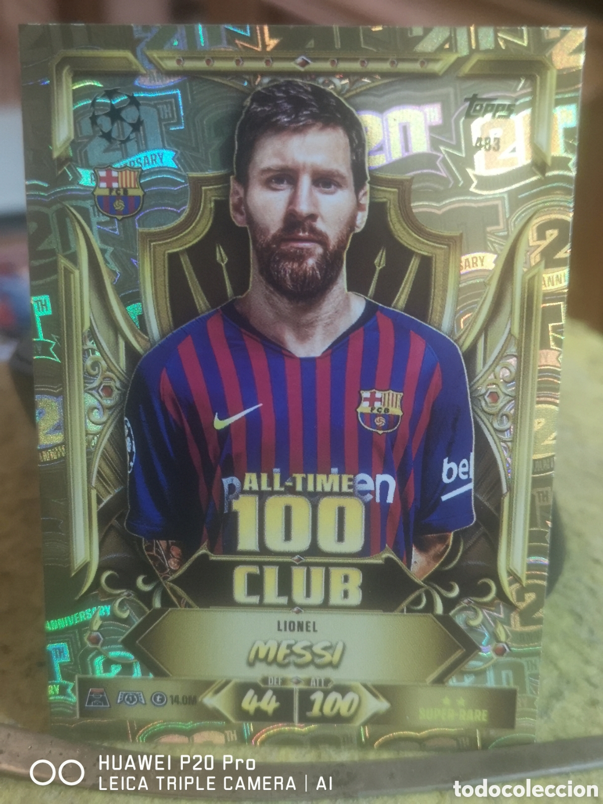 Cromos de f&uacute;tbol: MATCH ATTAX 2026 / 2027 HALL TIME 100 CLUB MESSI 483 - BARCELONA