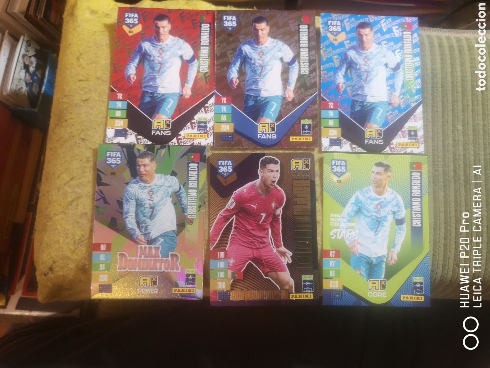 Cromos de f&uacute;tbol: CRISTIANO RONALDO FIFA 365 2027 LOTE 445 FAN FAVOURITE - DOMINATOR - GOLDEN - STARS CORE - PORTUGAL
