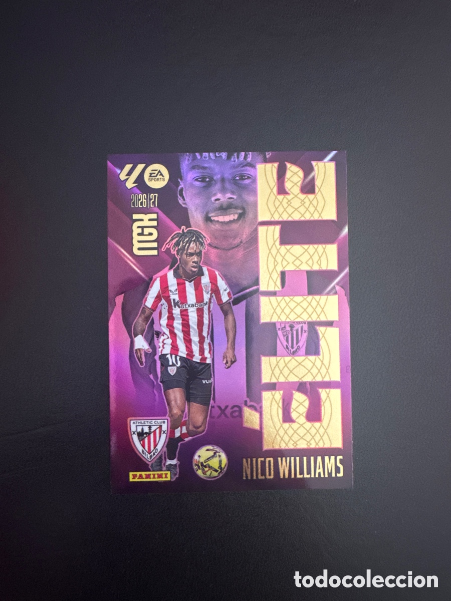 Cromos de f&uacute;tbol: NICO WILLIAMS ELITE NUMERO 12 MEGACRACKS 2026 2027