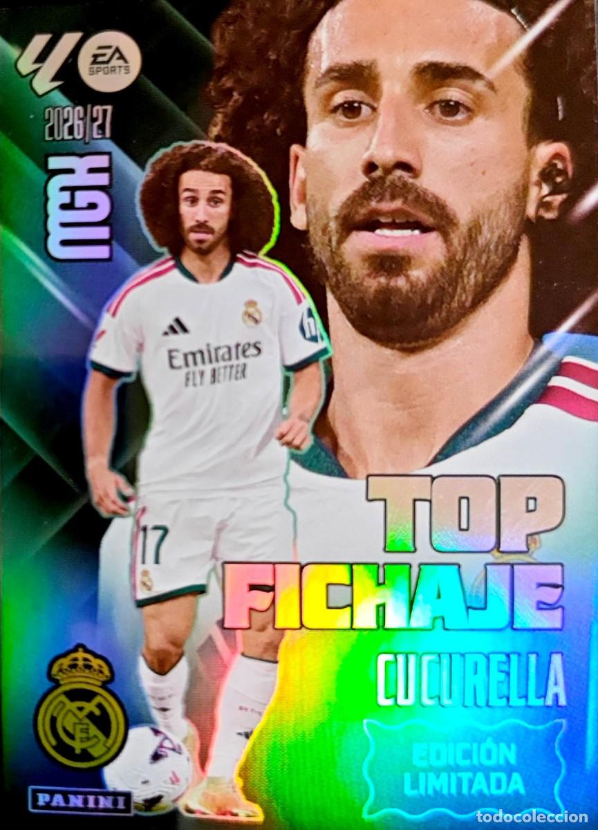 Cromos de f&uacute;tbol: Cucurella - Real Madrid - EDICION LIMITADA TOP FICHAJE - PANINI Megacracks MGK 2026 2027 26 27