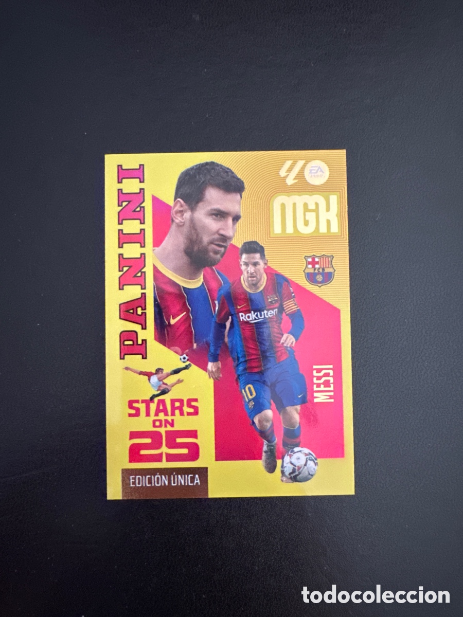 Cromos de f&uacute;tbol: MESSI STARS ON 25 NUMERO 440 MEGACRACKS 2026 2027