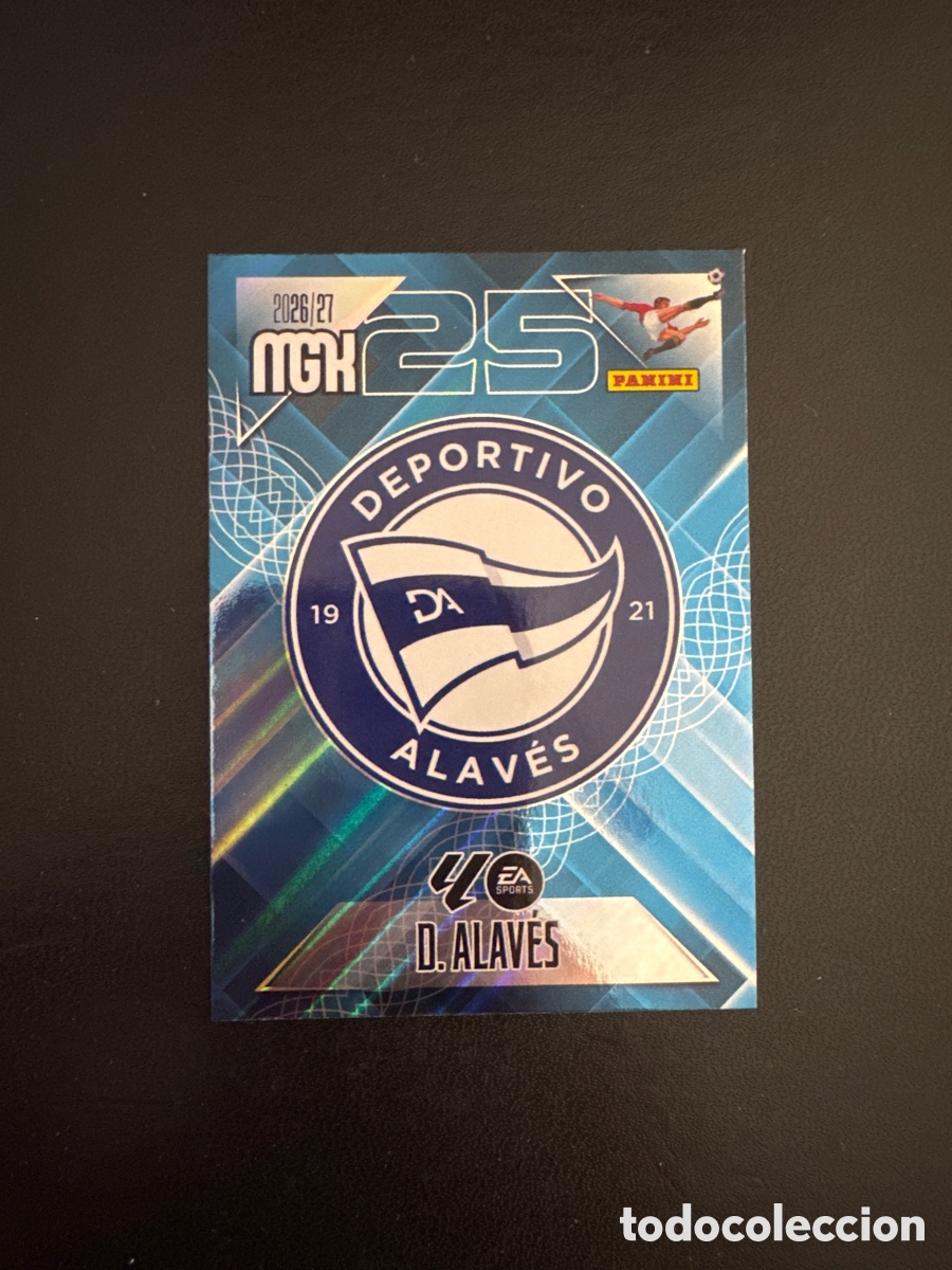 Cromos de f&uacute;tbol: ESCUDO ALAV&Eacute;S NUMERO 19 MEGACRACKS 2026 2027