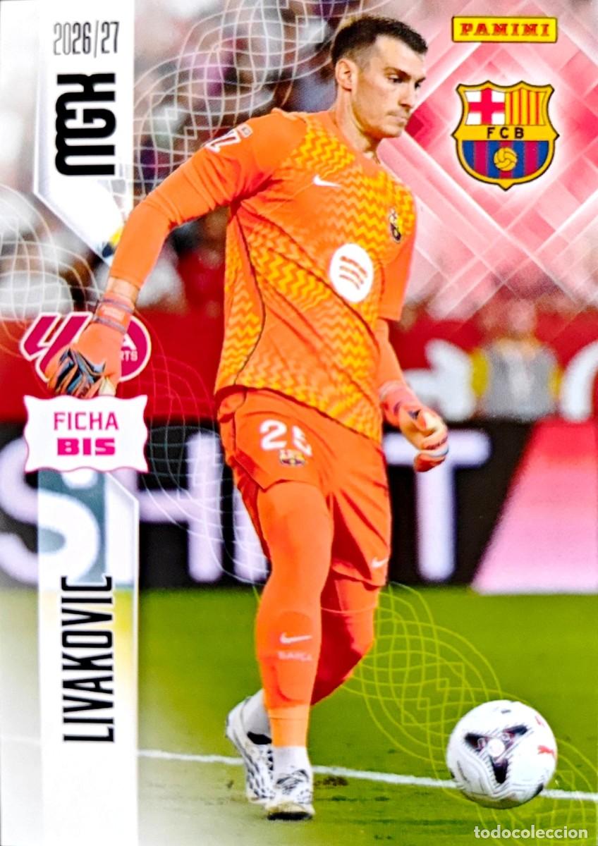 Cartes &agrave; collectionner de Football: 75 Bis Dominik Livakovic - FC Barcelona - PANINI Megacracks MGK 2026 2027 26 27