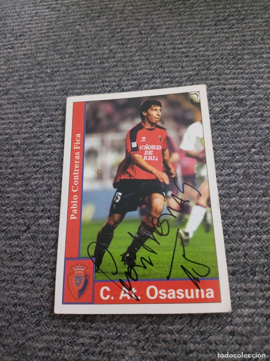 Cromos de f&uacute;tbol: Auto original de Contreras Osasuna