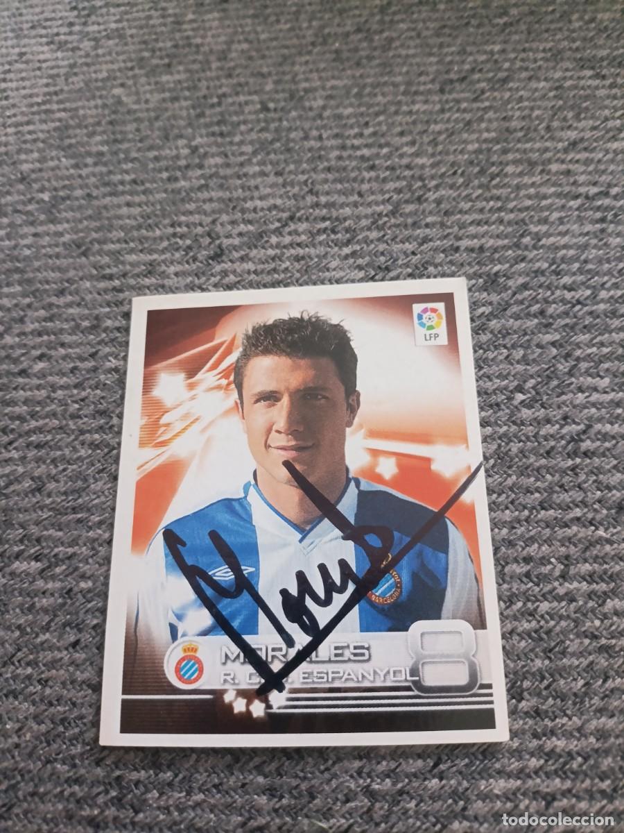 Cromos de f&uacute;tbol: Auto original de Morales Espa&ntilde;ol