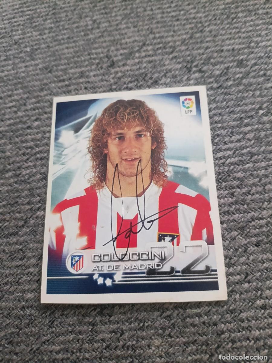 Cromos de f&uacute;tbol: Auto original de Coloccini Atl&eacute;tico de Madrid