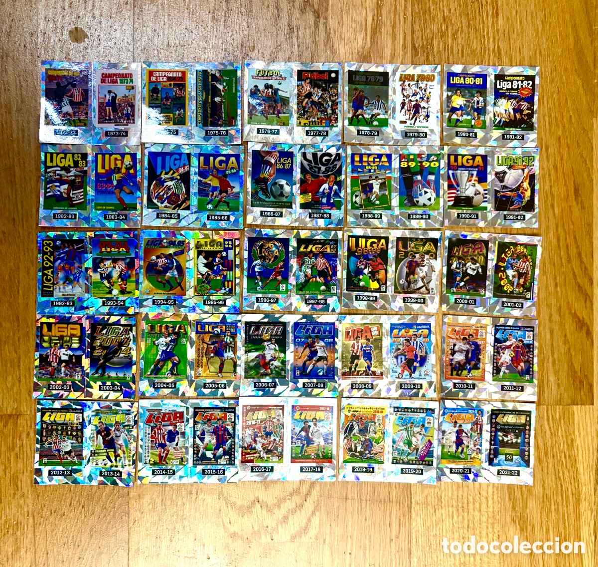 Cromos de f&uacute;tbol: COMPLETA - 25 CROMOS NUEVOS SIN PEGAR - M&Aacute;GICOS 50 Liga 2021 2022 21 22 Colecciones ESTE (Panini)