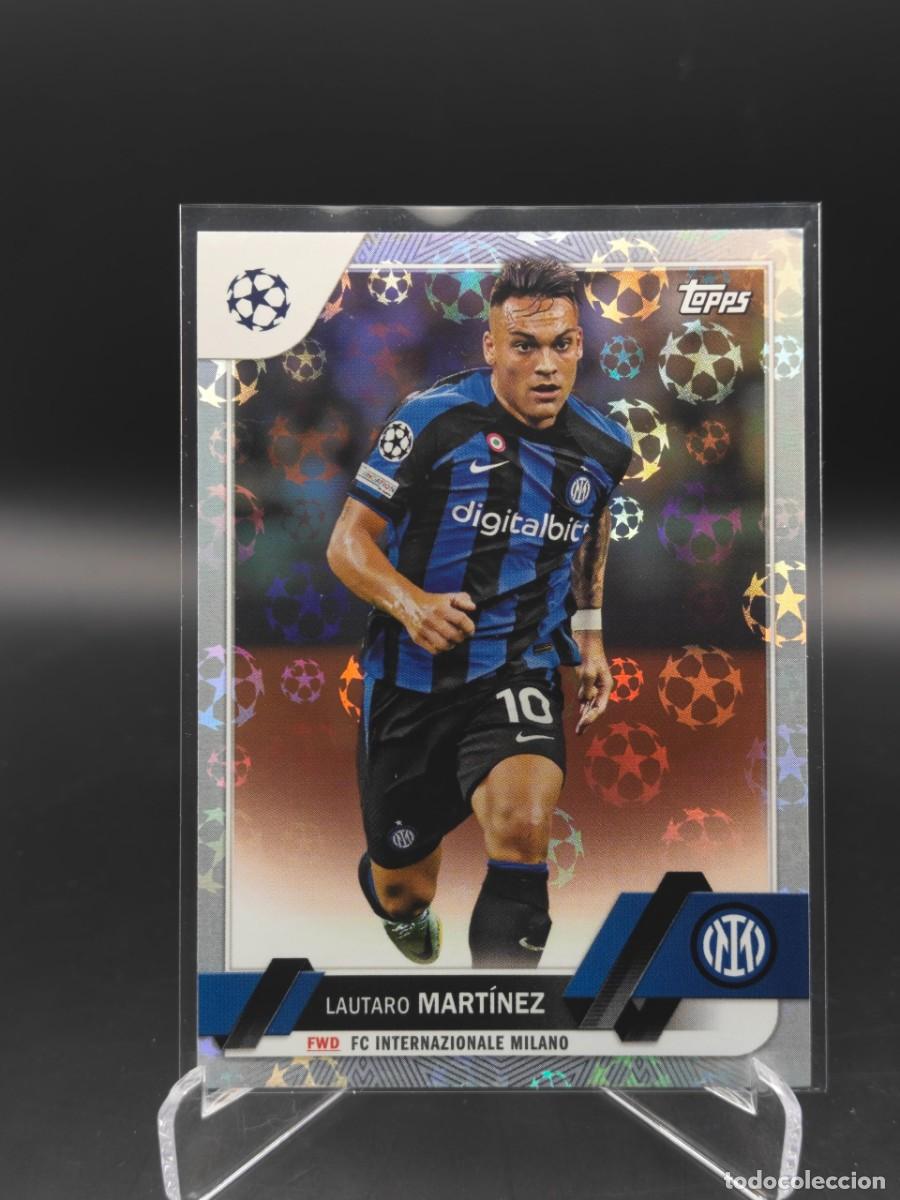 Cromos de f&uacute;tbol: Lautaro Mart&iacute;nez Topps UEFA 2022/23 #97 Inter de Mil&aacute;n - balones Champions
