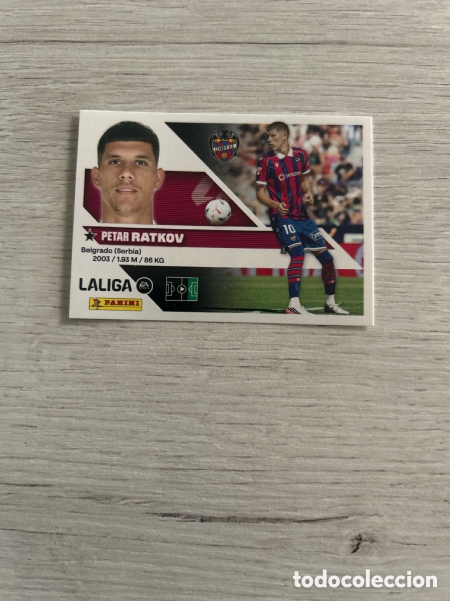 Cromos de f&uacute;tbol: Ratkov 15bis 15 Bis COLOCA Levante Cuarta 4 Edici&oacute;n Liga Este 2026/27 26-27 Panini