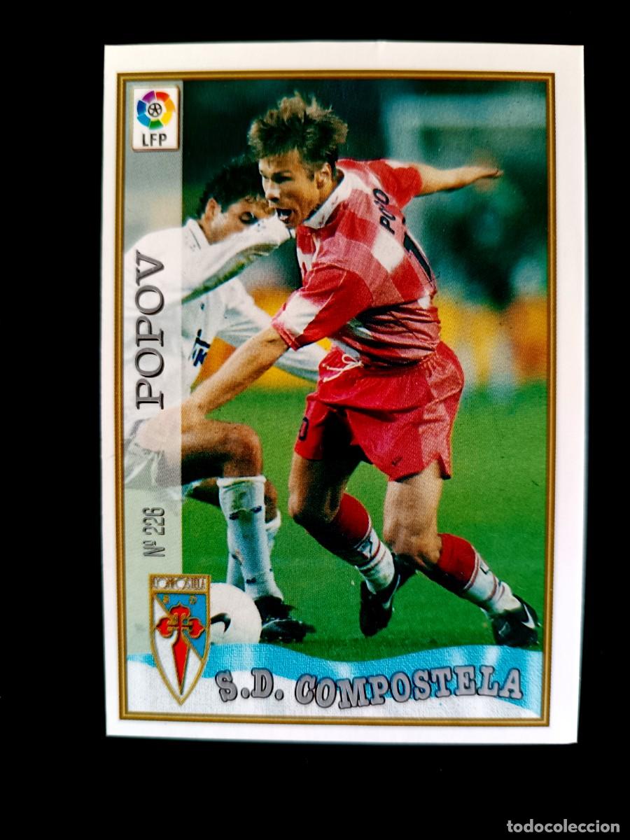 Cromos de f&uacute;tbol: 226 POPOV - S.D. COMPOSTELA - MUNDICROMO 97/98