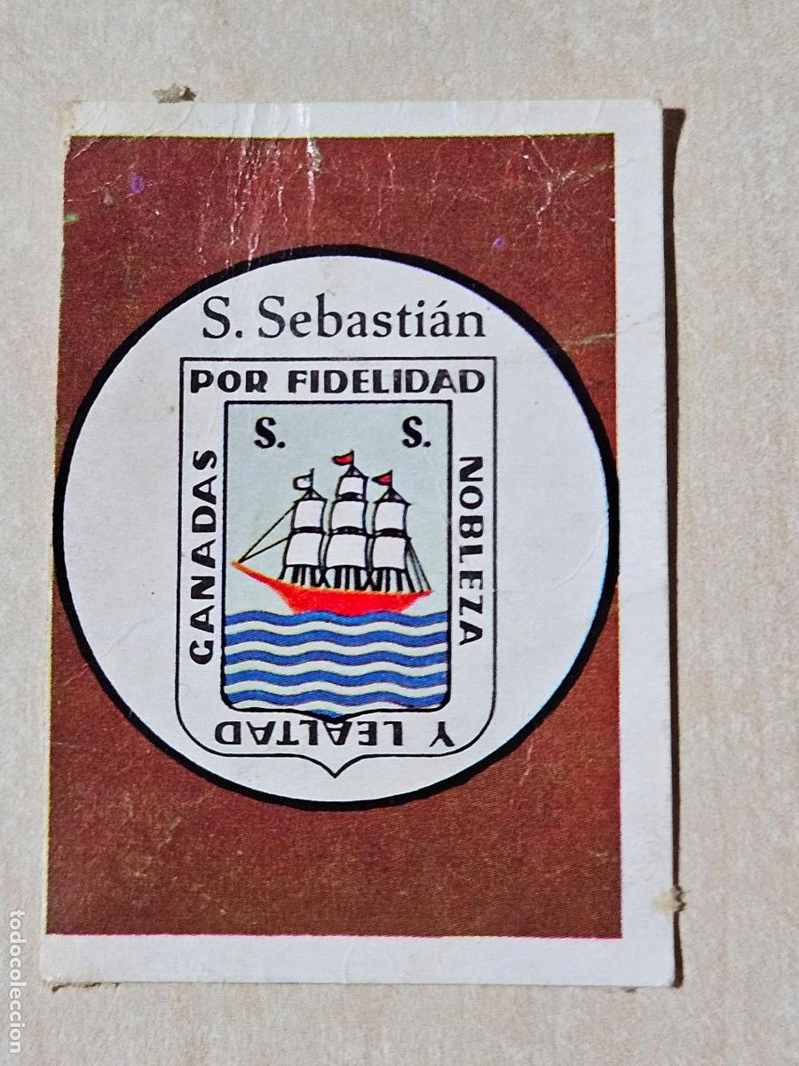 Cromos de f&uacute;tbol: N&ordm; 113 Emblema san sebastian - Editorial Ruiz Romero 1971-1972, 71-72 - cromo recuperado