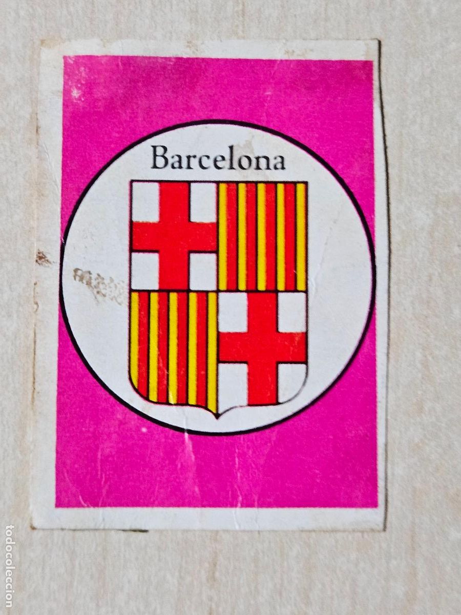 Cromos de f&uacute;tbol: N&ordm; 161 emblema barcelona espa&ntilde;ol - Editorial Ruiz Romero 1971-1972, 71-72 - cromo recuperado