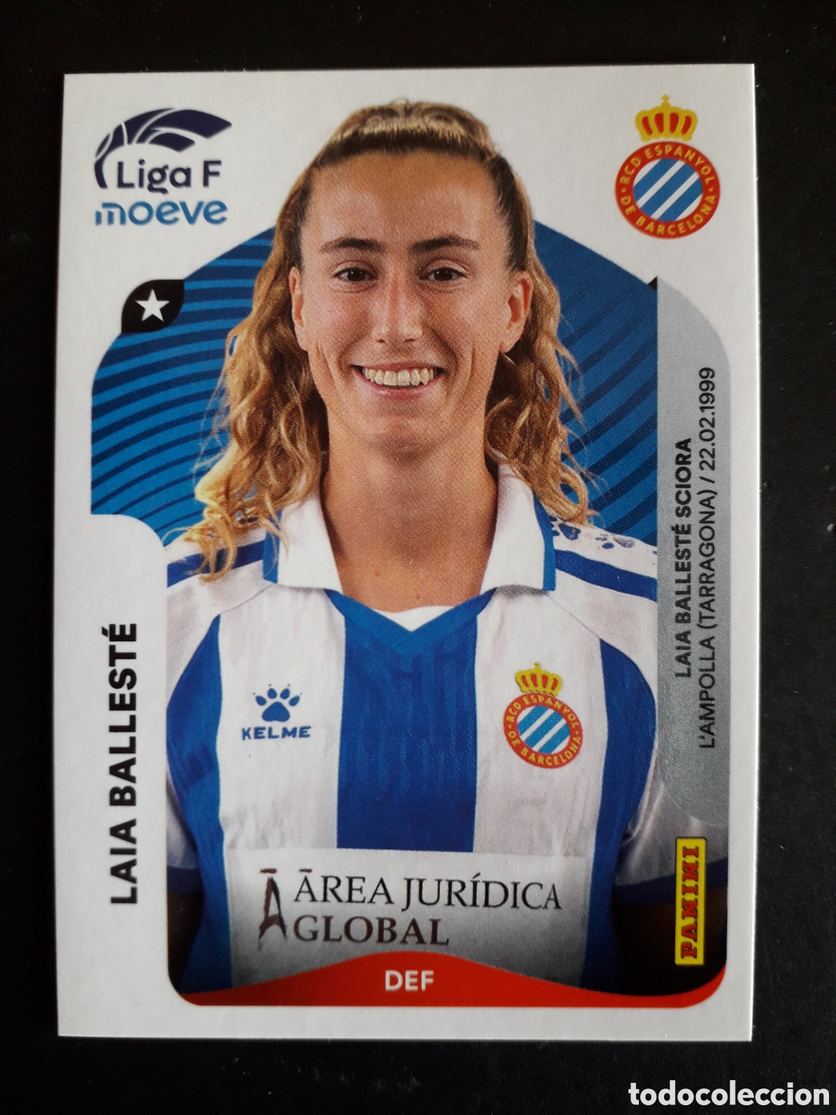 Cromos de f&uacute;tbol: LAIA BALLEST&Eacute; RCD ESPA&Ntilde;OL/ESPANYOL N&deg; 190 LIGA F FEMENINA 2025 2026 25 26 PANINI PEDIDO M&Iacute;NIMO 3&euro;