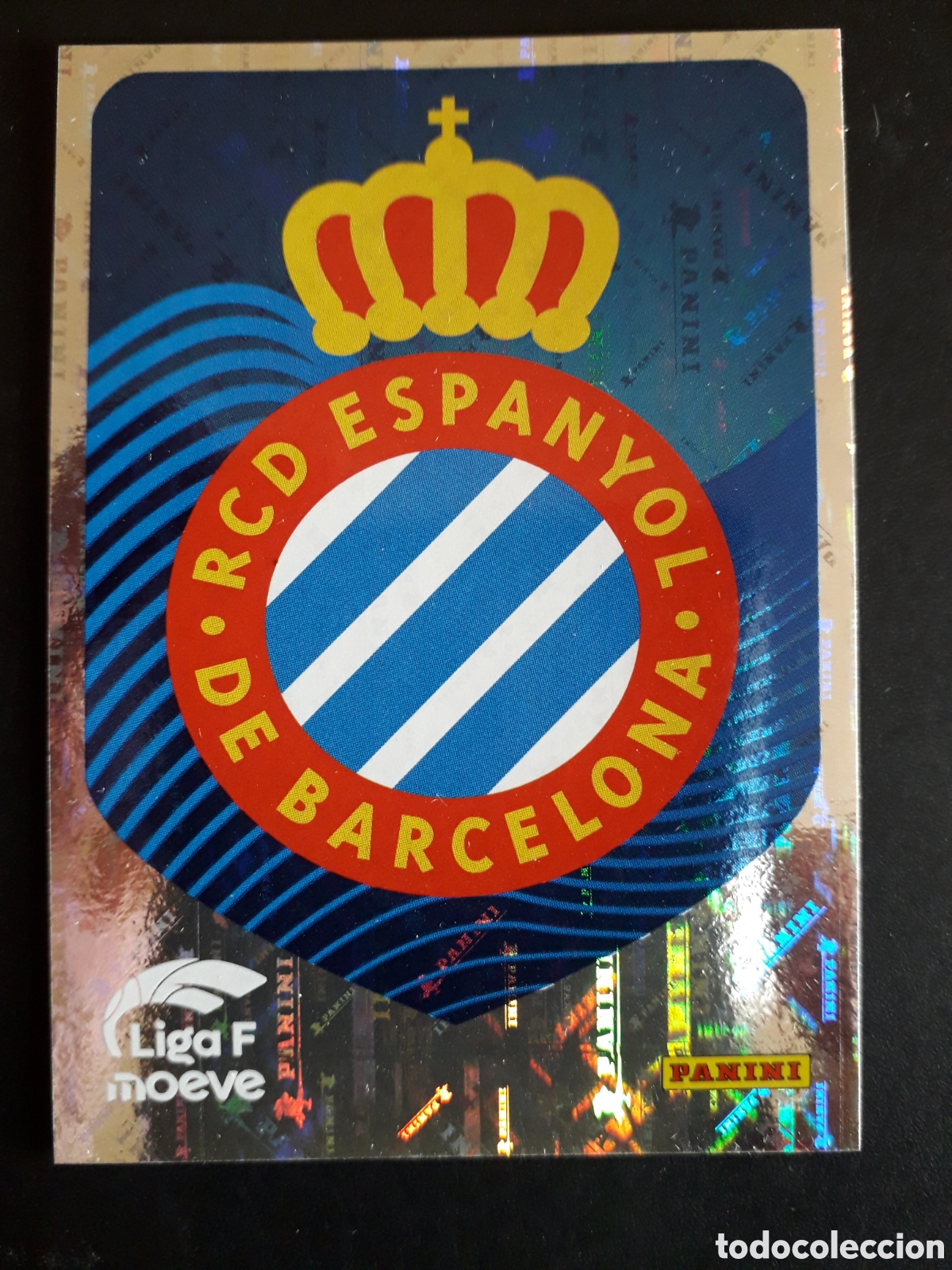 Cromos de f&uacute;tbol: ESCUDO RCD ESPA&Ntilde;OL/ESPANYOL N&deg; 182 LIGA F FEMENINA 2025 2026 25 26 PANINI SIN PEGAR PEDIDO M&Iacute;NIMO 3&euro;