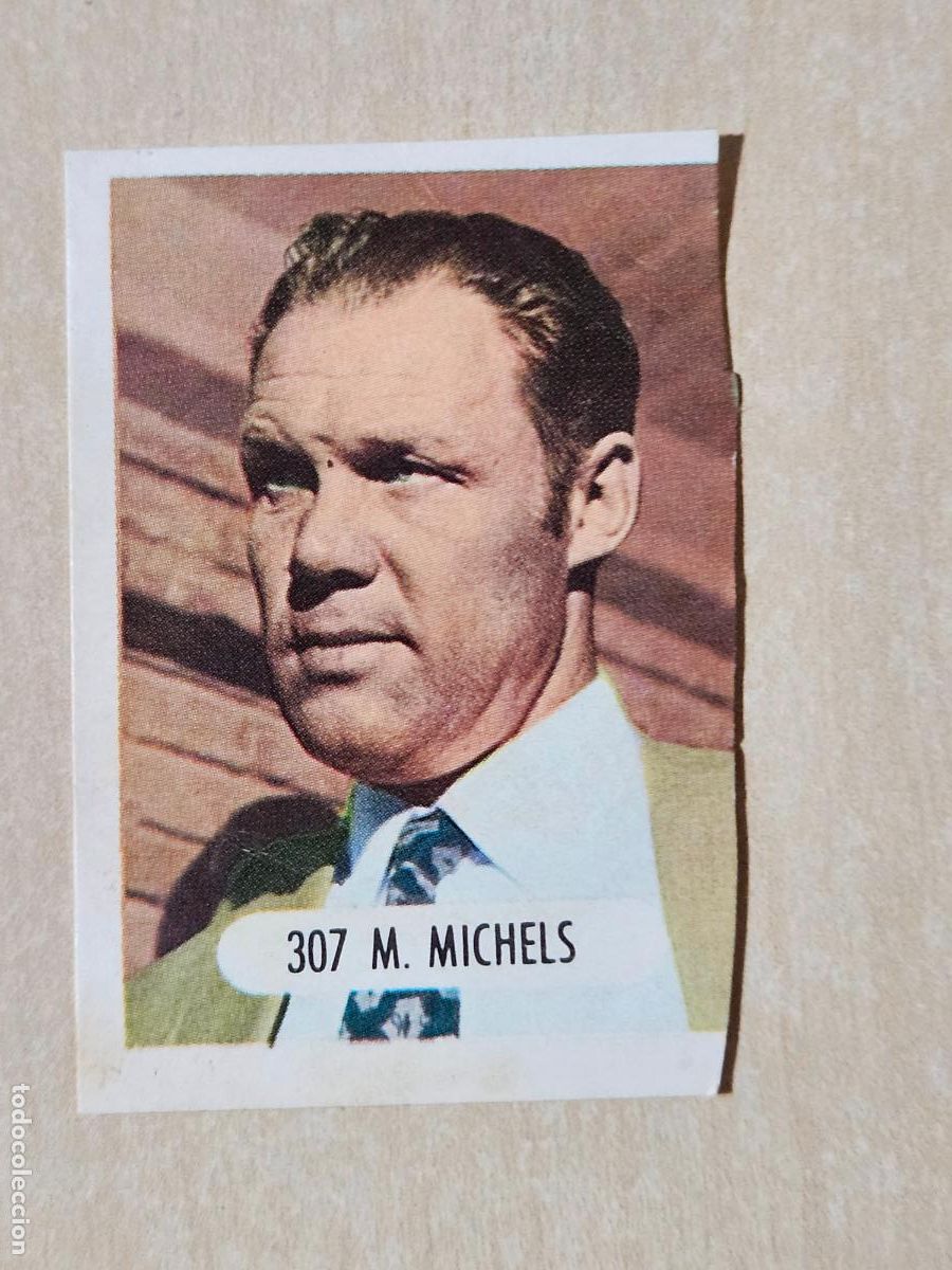 Cromos de f&uacute;tbol: n&ordm; 307 michels - entrenadores - Editorial Ruiz Romero 1971-1972, 71-72 - cromo recuperado