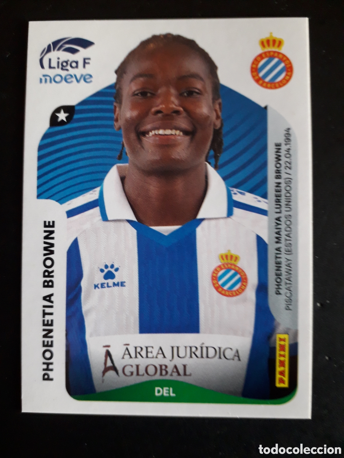 Cartes &agrave; collectionner de Football: PHOENETIA BROWNE RCD ESPA&Ntilde;OL/ESPANYOL N&deg; 201 B LIGA F FEMENINA 2025 2026 25 26 PEDIDO M&Iacute;NIMO 3&euro;