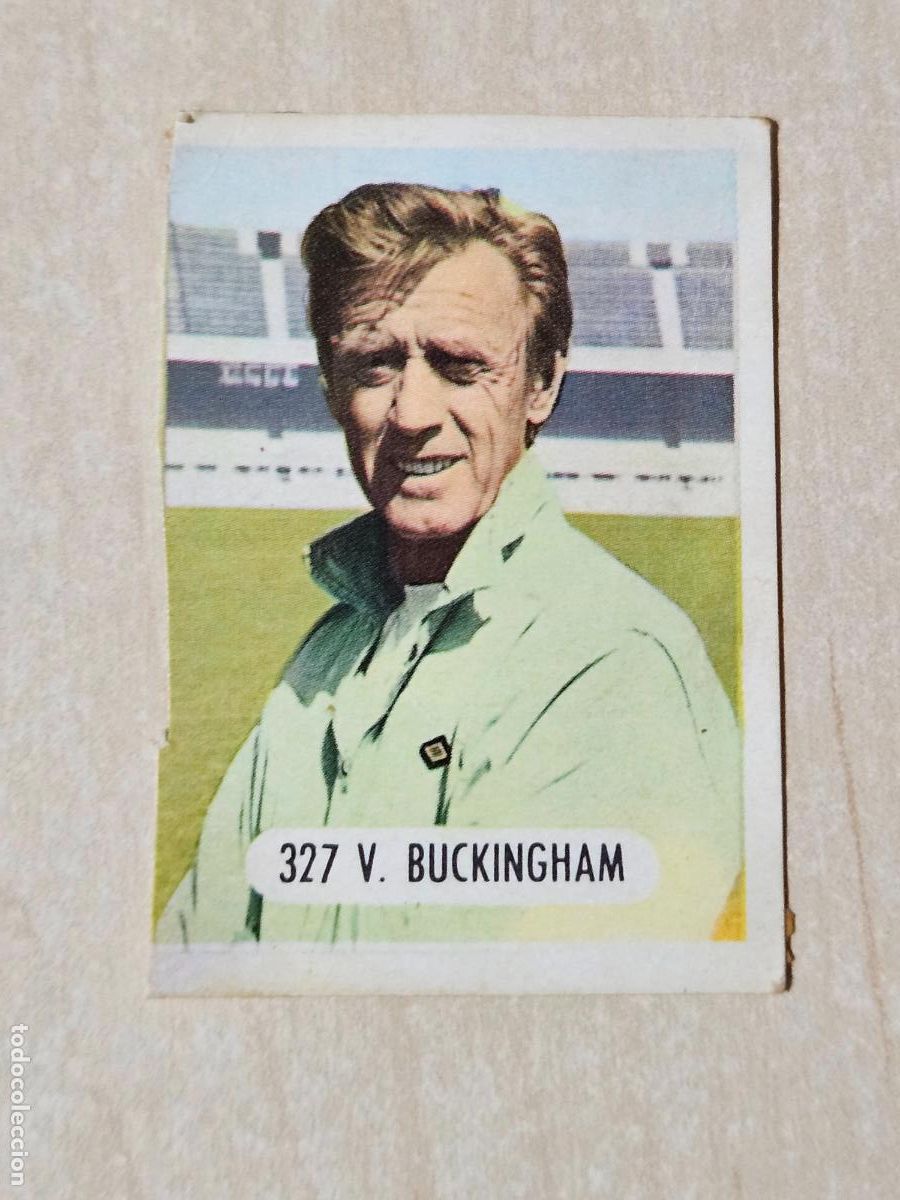 Cromos de f&uacute;tbol: n&ordm; 327 buckingham - entrenadores - Editorial Ruiz Romero 1971-1972, 71-72 - cromo recuperado