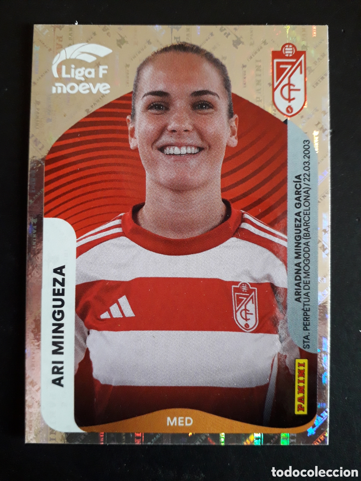 Cromos de f&uacute;tbol: ARI MINGUEZA GRANADA N&deg; 212 LIGA F FEMENINA 2025 2026 25 26 PANINI SIN PEGAR PEDIDO M&Iacute;NIMO 3&euro;