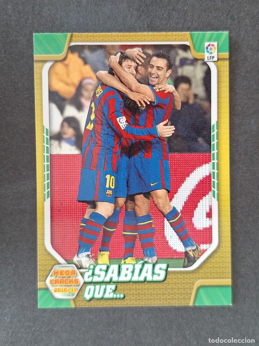 Cromos de f&uacute;tbol: LVM SABIAS QUE F. C. BARCELONA 408 PANINI MEGACRACKS 2010 2011 10 11