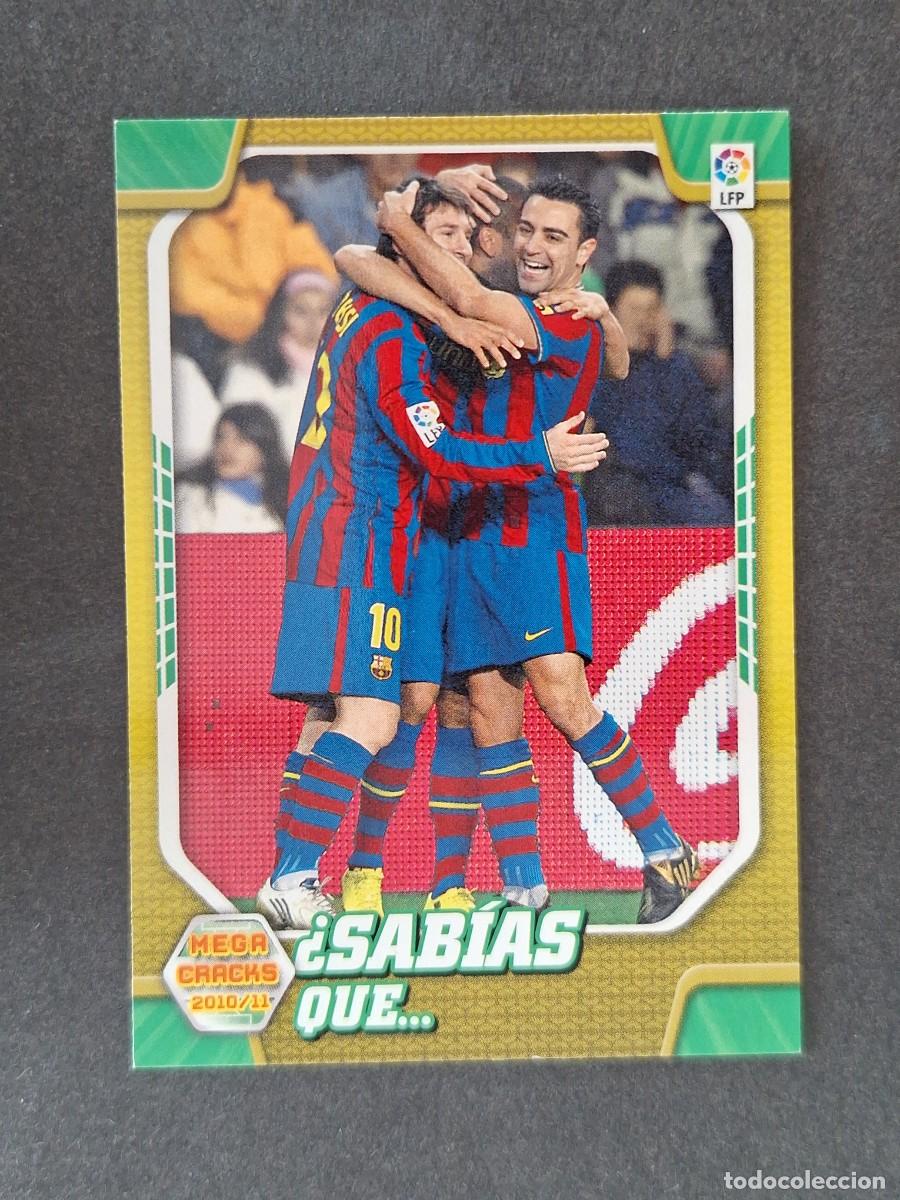 Cromos de f&uacute;tbol: LVM SABIAS QUE F. C. BARCELONA 408 PANINI MEGACRACKS 2010 2011 10 11