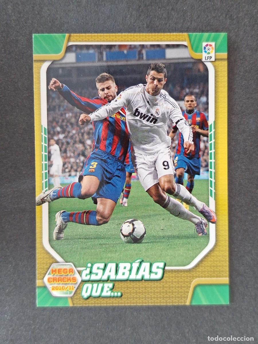 Cromos de f&uacute;tbol: LVM SABIAS QUE BARCELONA - REAL MADRID 409 PANINI MEGACRACKS 2010 2011 10 11