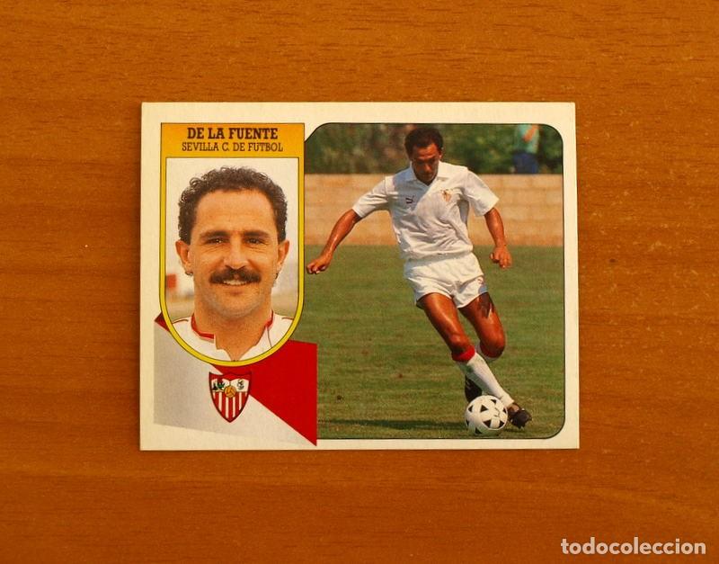 Cromos de f&uacute;tbol: Sevilla - De la Fuente - Ediciones Este Liga 1991-1992, 91-92 - Nunca pegado