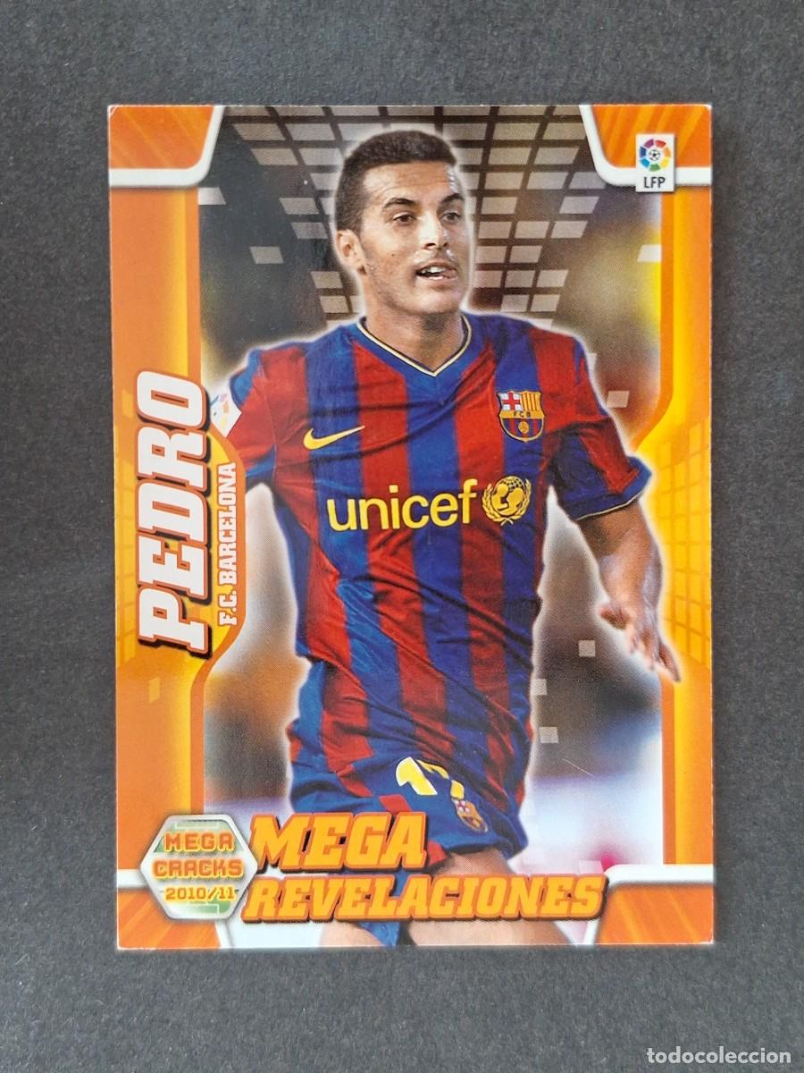 Cromos de f&uacute;tbol: LVM PEDRO F. C. BARCELONA MEGA REVELACIONES ERROR SIN ESCUDO 403 PANINI MEGACRACKS 2010 2011 10 11