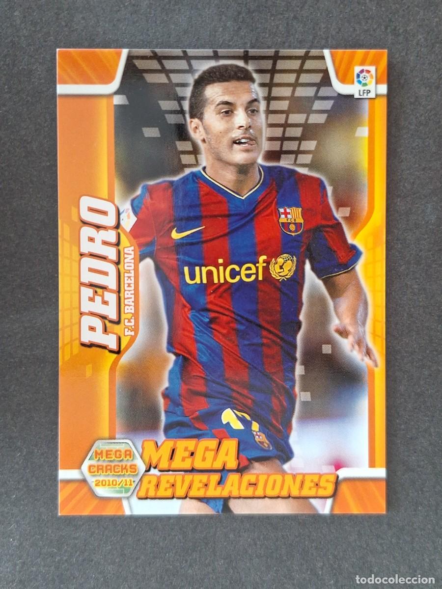 Cromos de f&uacute;tbol: LVM PEDRO F. C. BARCELONA MEGA REVELACIONES ERROR SIN ESCUDO 403 PANINI MEGACRACKS 2010 2011 10 11