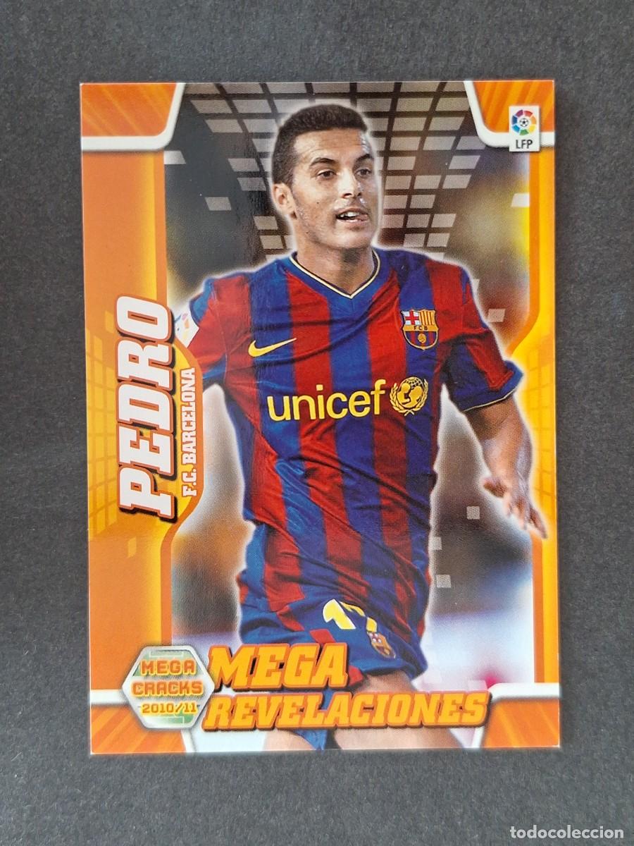Cromos de f&uacute;tbol: LVM PEDRO F. C. BARCELONA MEGA REVELACIONES ERROR SIN ESCUDO 403 PANINI MEGACRACKS 2010 2011 10 11