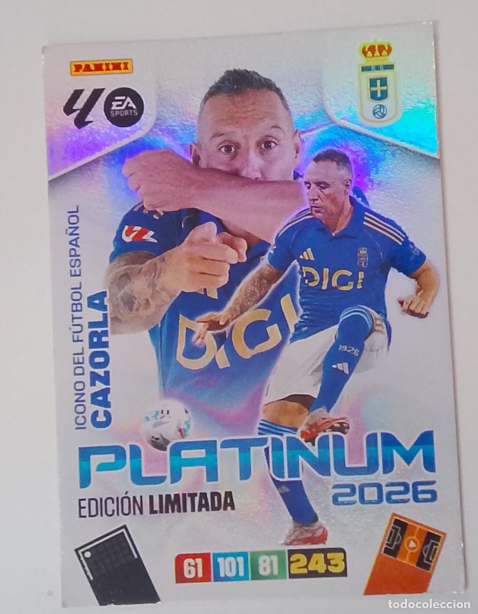 Cromos de f&uacute;tbol: Adrenalyn XL 25 26 2025 2026 cazorla platinum edici&oacute;n limitada