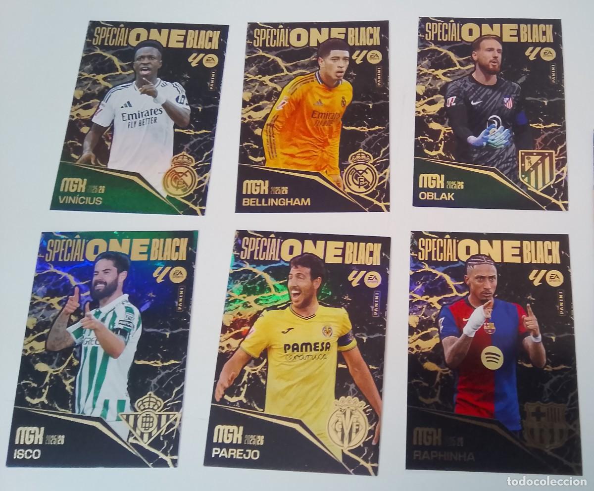 Football Stickers: Megacracks mgk 25 26 2025 2026 special one black vinicius bellingham oblak isco parejo raphinha