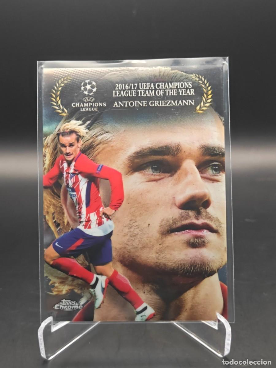 Football Stickers: Antoine Griezmann Topps Chrome Awards AW-AG Atl&eacute;tico de Madrid 2018