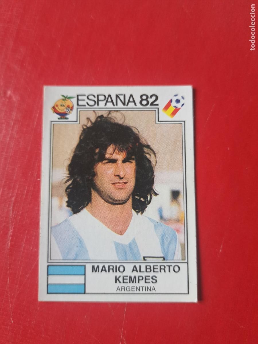Cromos de f&uacute;tbol: XX N&ordm; 180 MARIO ALBERTO KEMPES ARGENTINA MUNDIAL ESPA&Ntilde;A 82 1982 PANINI SIN PEGAR