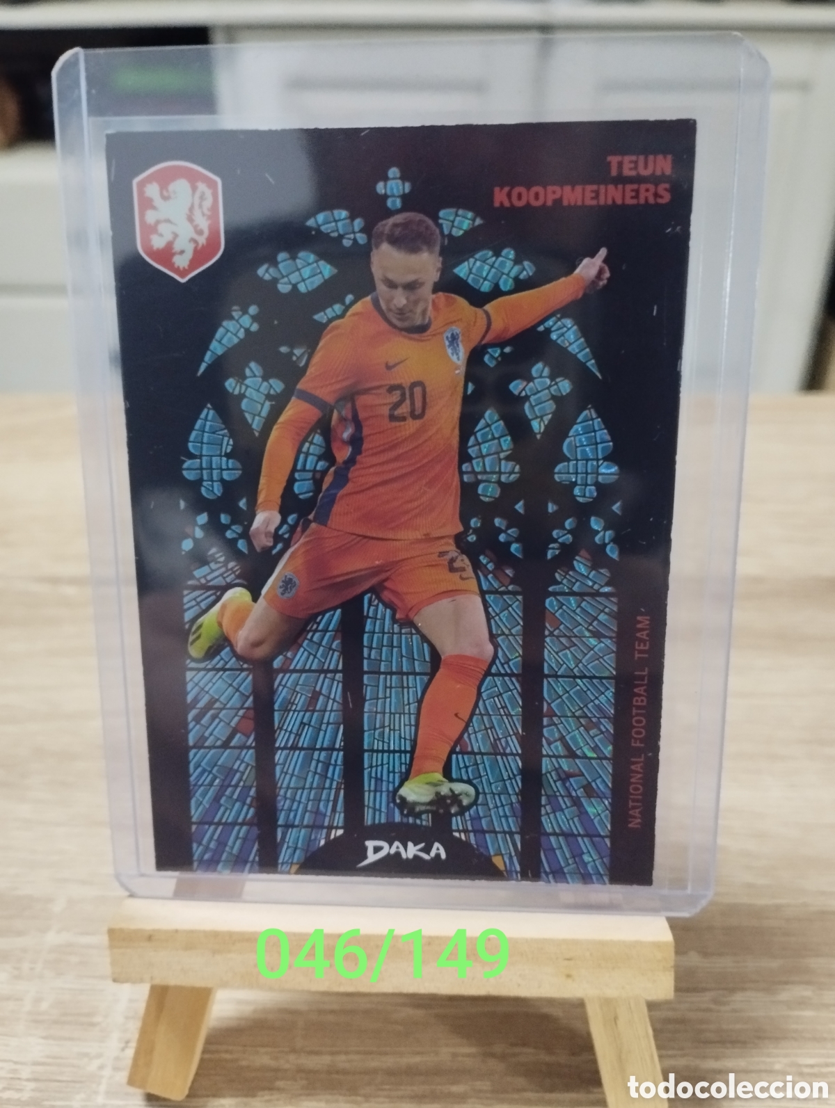 Cromos de f&uacute;tbol: Carta Teun Koopmeiners numerada a/149 con Pa&iacute;ses Bajos