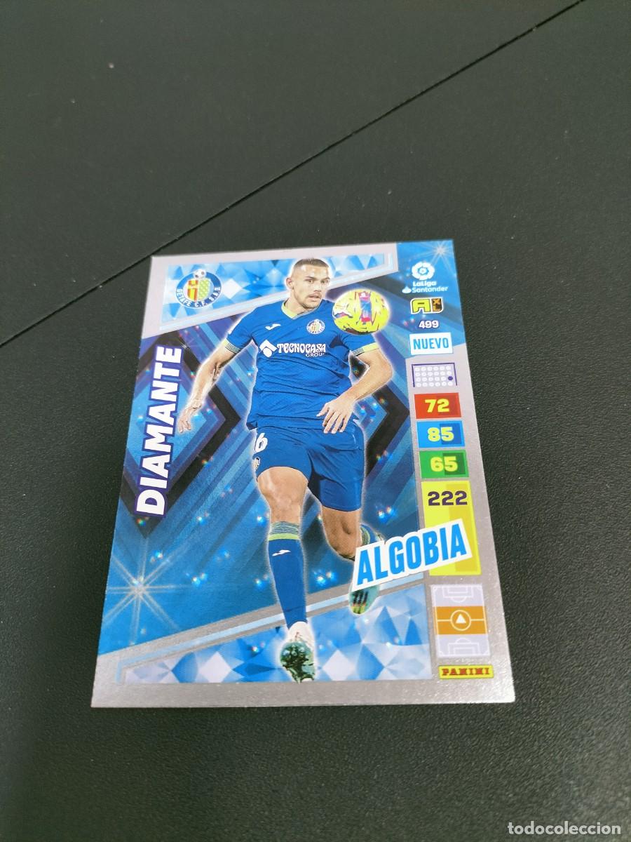 Cromos de f&uacute;tbol: 1 CROMO FICHA PANINI ADRENALYN 2022-2023 22-23 GETAFE C.F 499 ALGOBIA ( DIAMANTE