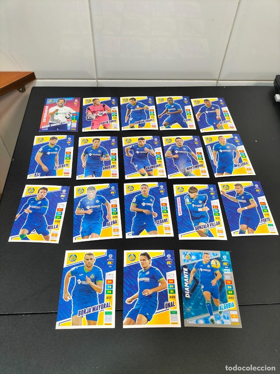 Cromos de f&uacute;tbol: Lote 18 cromos fichas Adrenalyn 2022-2023 22-23 Getafe C.F ( diferentes - incluye especiales
