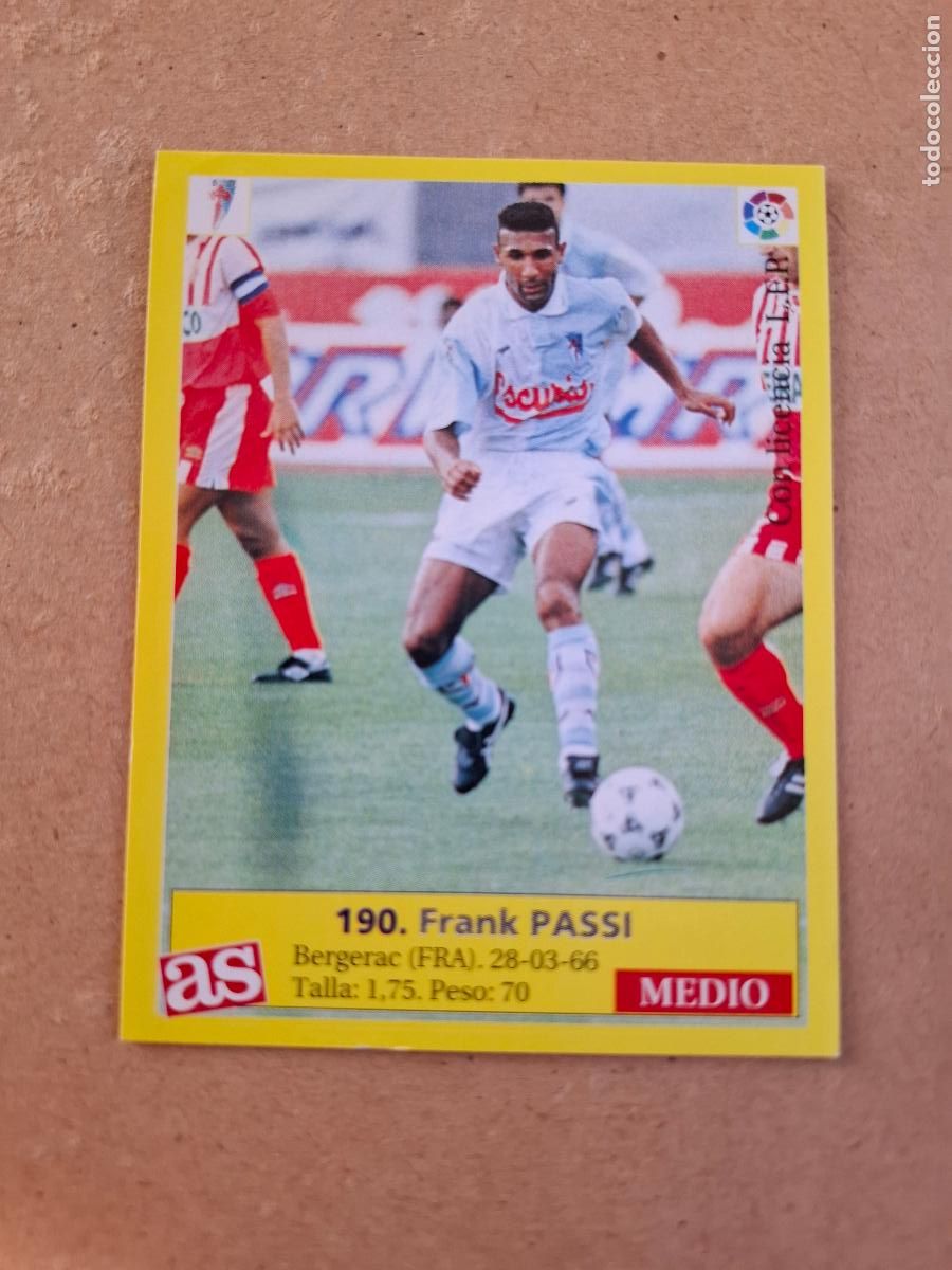 Cromos de f&uacute;tbol: LIGA 95 96 1995 1996 - AS - 190 PASSI - S.D. COMPOSTELA ( NUNCA PEGADO )